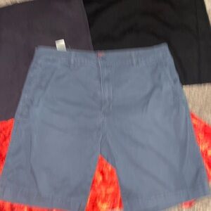 Levi's Classic Blue Flat Front Shorts